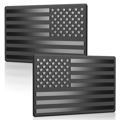 Sylitter® 3D American Flag Emblem Decal - Aluminum Alloy Material (Not Plastic)