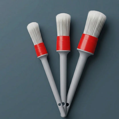 Miratero Premium Car Detailing Brush Set for Sensitive Surfaces - Multi-Functional Automotive Interior Duster for Vents, Screens, Trims & Dashboards - Soft Bristles for Scratch-Free Cleaning
