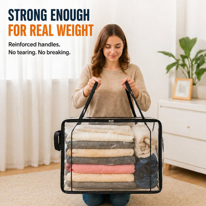 🎁💞LAST DAY 75% OFF ✨📦Miratero®Large Heavy-Duty Thick Plastic Clear Storage