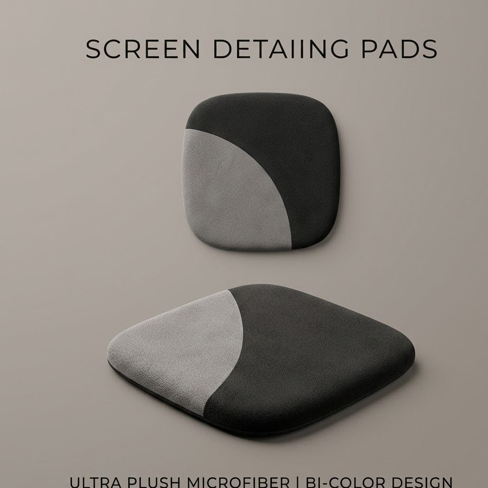Miratero Premium Microfiber Car Screen Cleaner Pad - Ultra-Soft Finger-Slot Detailing Tool for Infotainment Touchscreens & Dashboards, Scratch-Free & Lint-Free